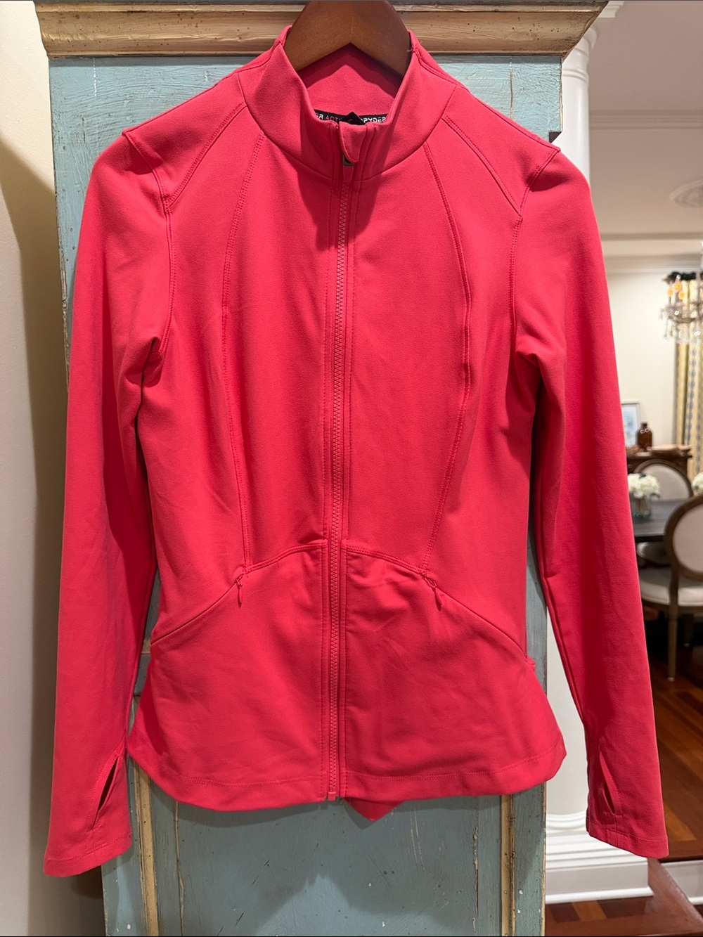 Spyder Active Full Zip Stretch Yoga Jacket Coral Pink S